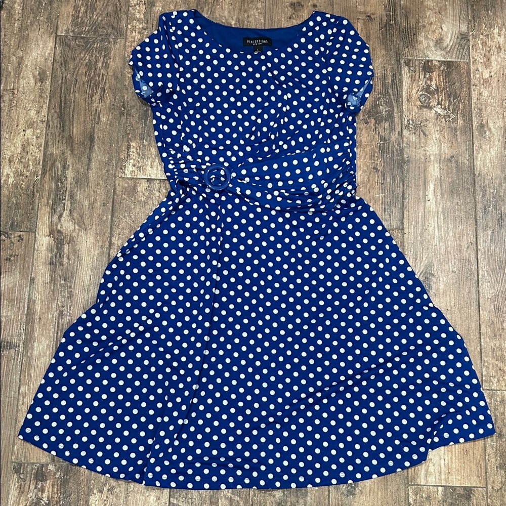 Perceptions Polka Dot Dress